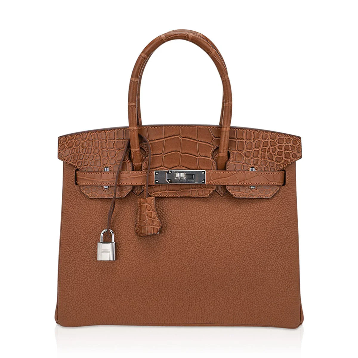 Birkin Touch 30 Bag Gold Matte Alligator / Togo Limited Edition