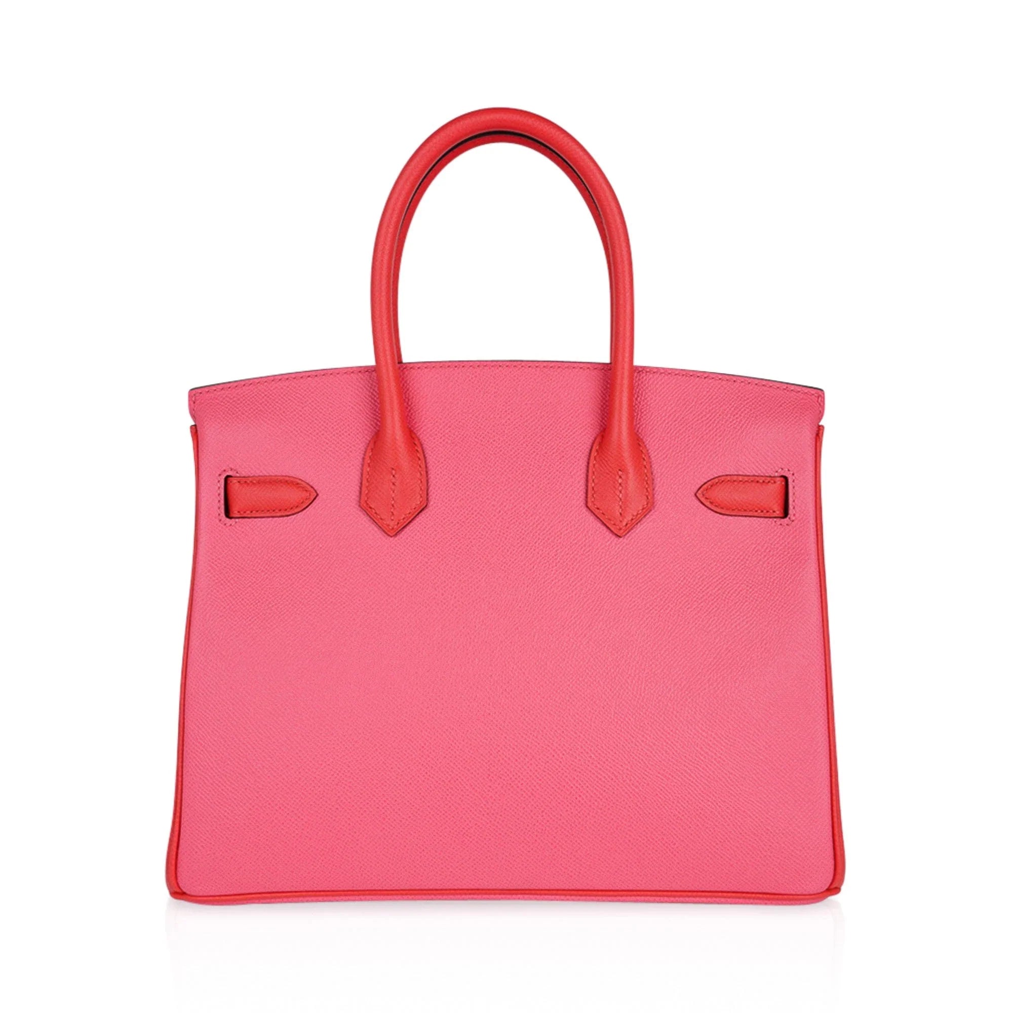 Special Order HSS Birkin 30 Bag Rose Azalee & Rose Jaipur Epsom with Brushed Palladium Hardware