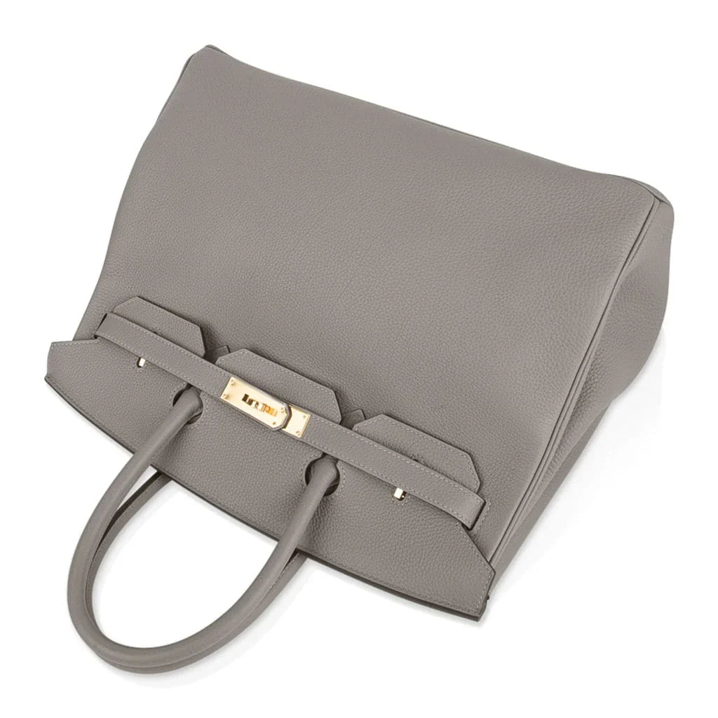 Birkin 35 Bag Gris Asphalte Togo Gold Hardware