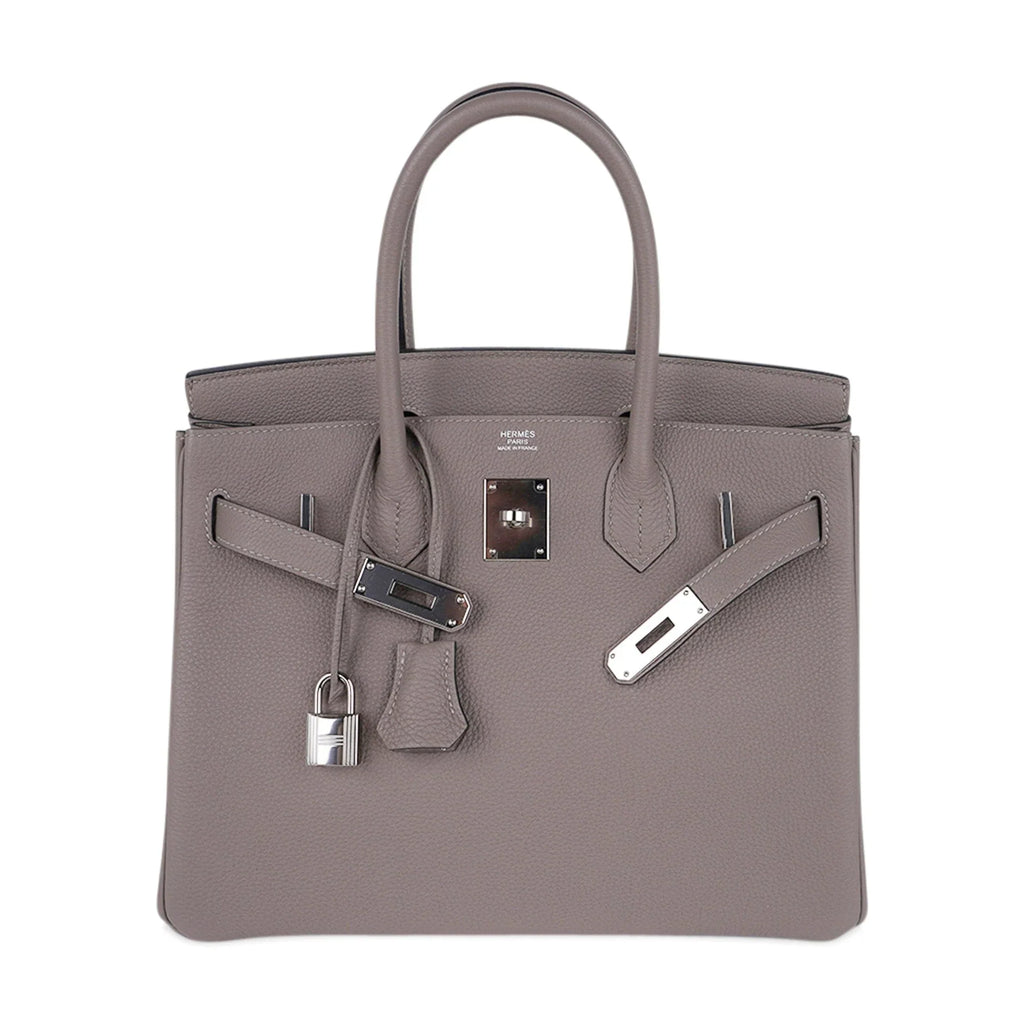 Birkin 30 Bag Gris Asphalte Togo Leather with Palladium Hardware