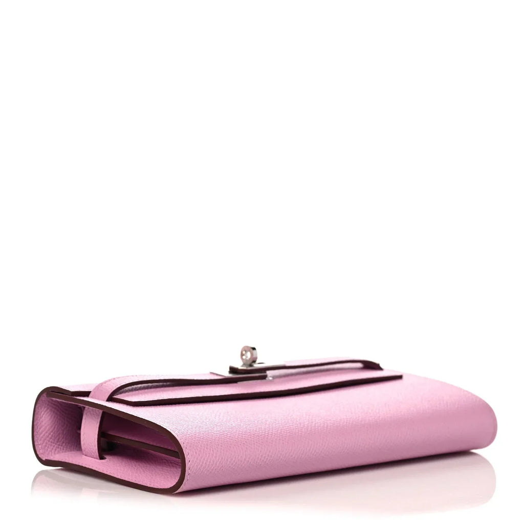 Kelly To Go Wallet Mauve Sylvestre Epsom Palladium Hardware