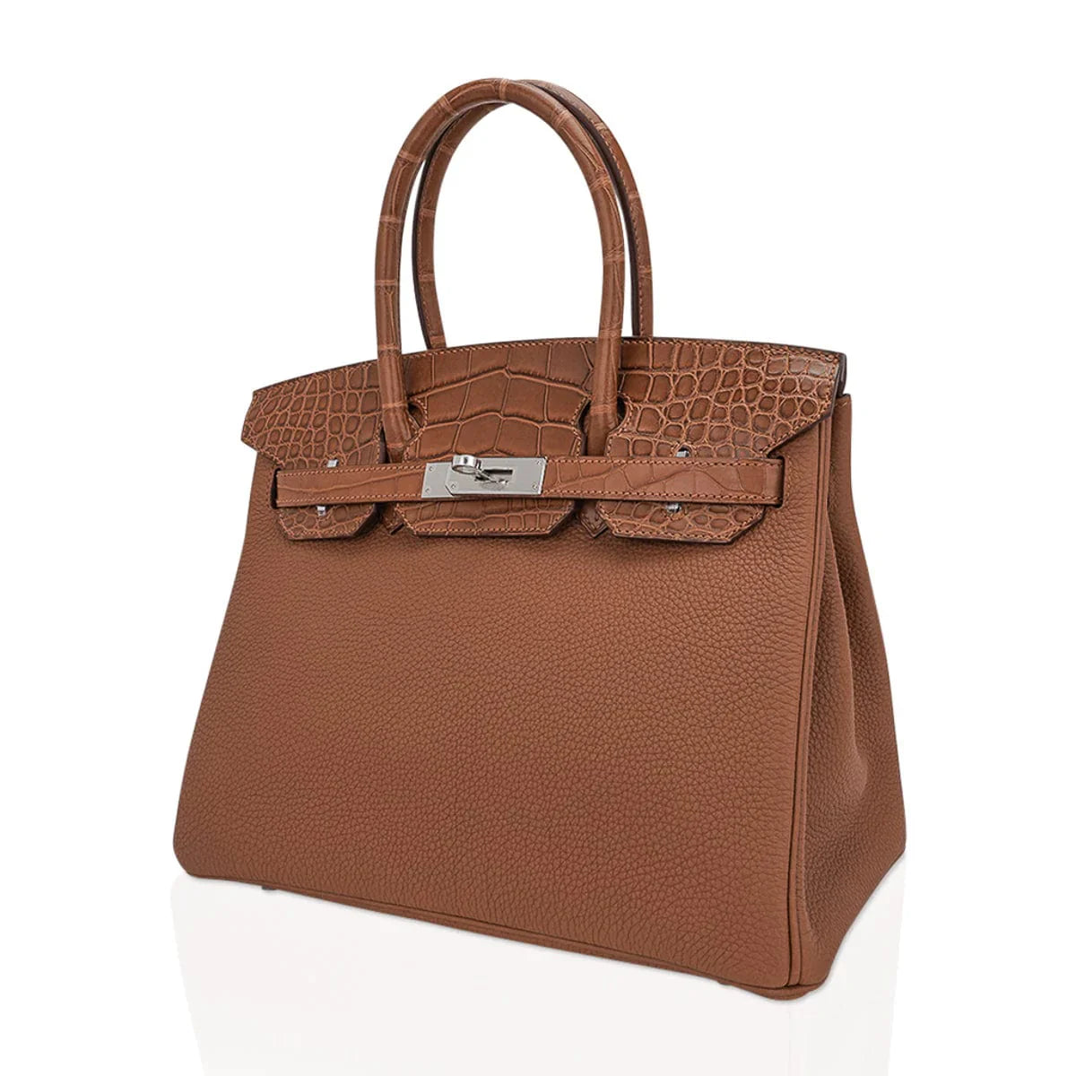 Birkin Touch 30 Bag Gold Matte Alligator / Togo Limited Edition