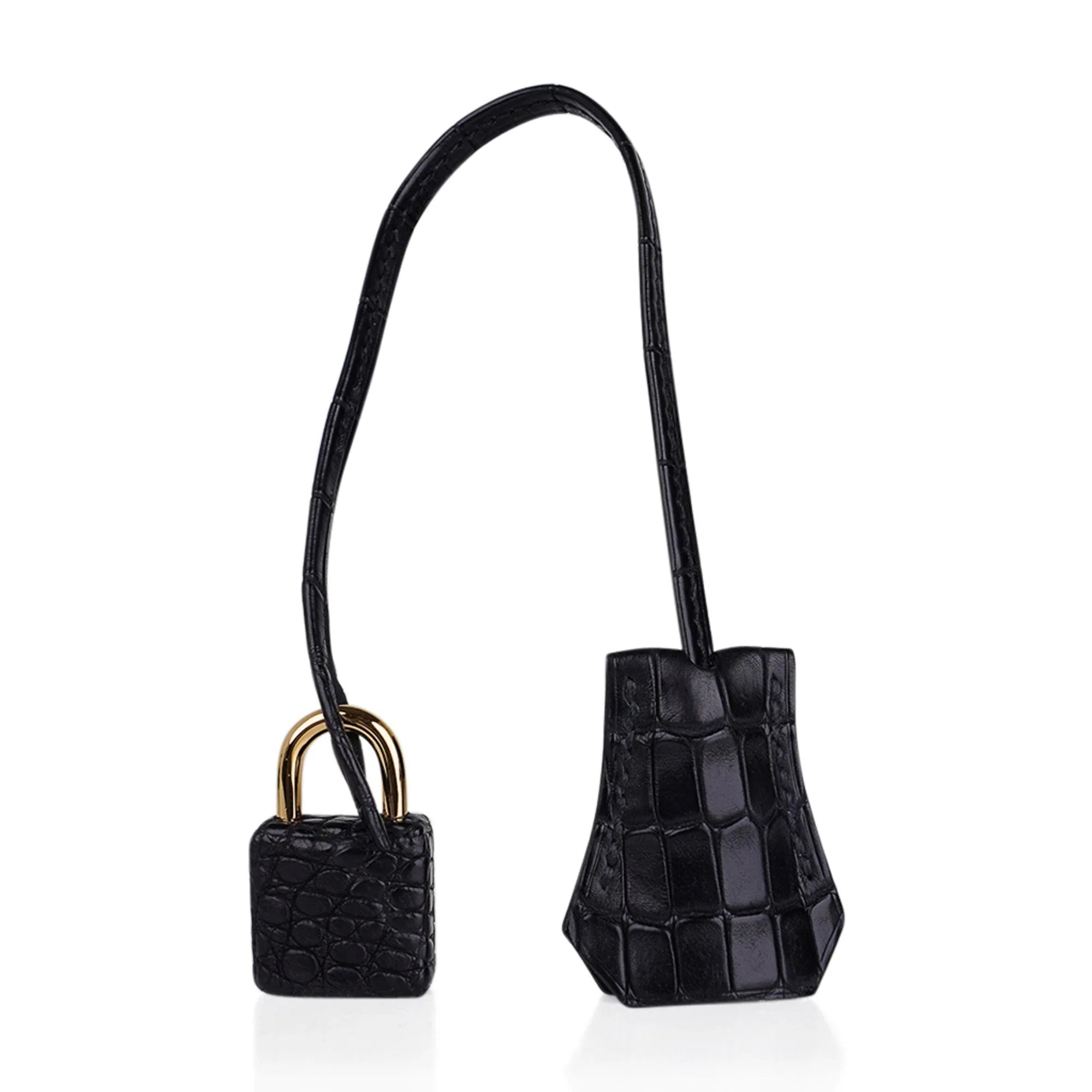 Birkin 30 Matte Alligator Black Bag Gold Hardware