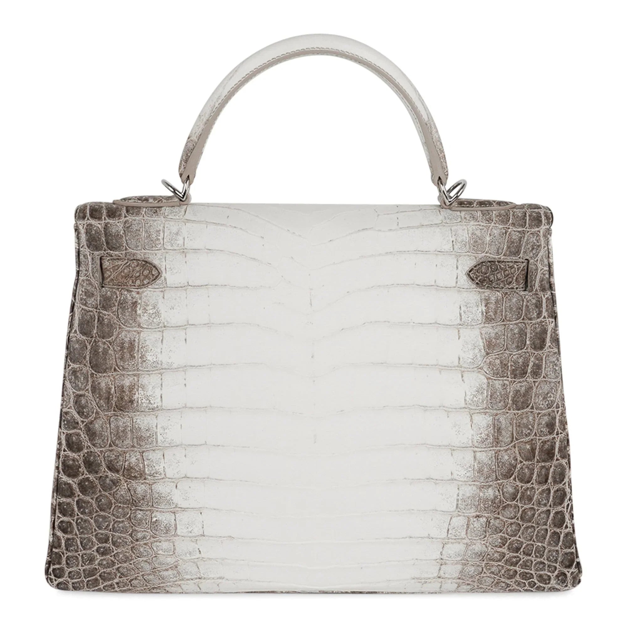 Limited Edition Kelly 32 Bag Himalaya Crocodile with Palladium Hardware
