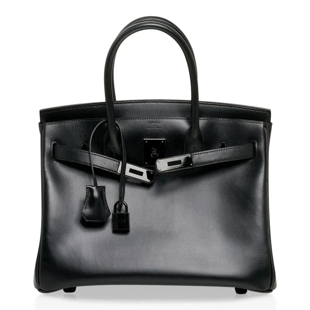 Birkin 30 Bag So Black Limited Edition Box Leather