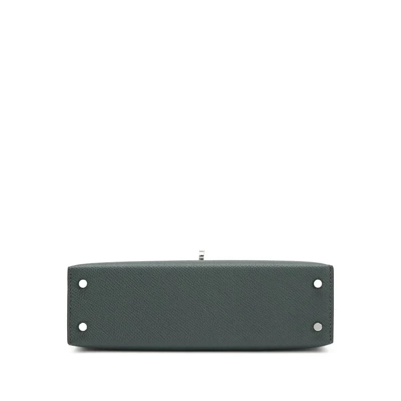 Kelly 20 II Vert Amande and Black Epsom Mini Palladium Hardware