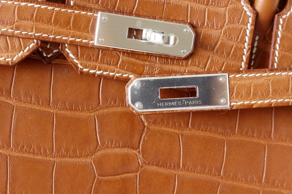 Birkin 30 Bag Fauve Barenia Matte Alligator Very Rare