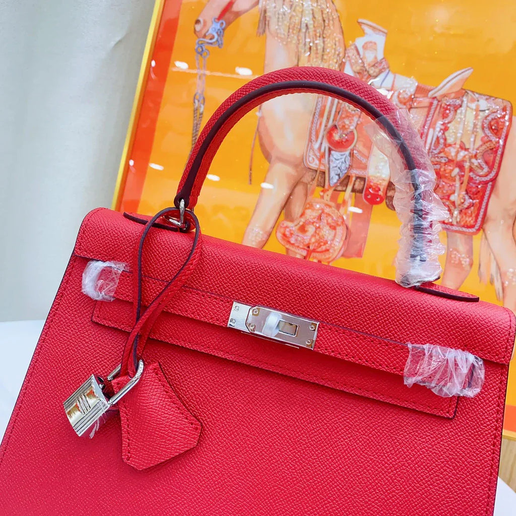 Kelly Sellier Verso Rouge Piment Palladium Hardware