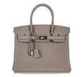 Birkin 30 Bag Gris Asphalte Togo Palladium Hardware