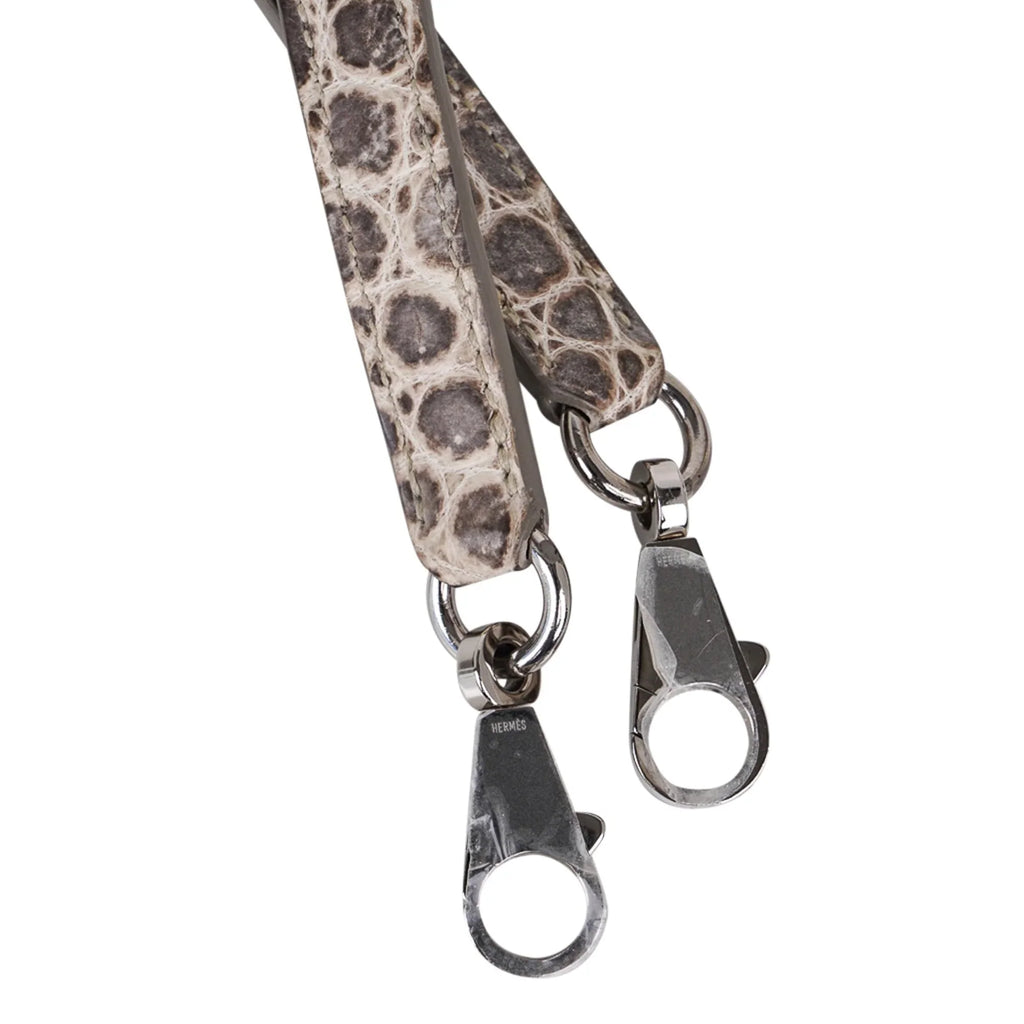Limited Edition Kelly 32 Bag in Himalaya Crocodile with Palladium Hardware