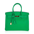 Birkin 35 Bag Bamboo Togo Leather with Gold Hardware