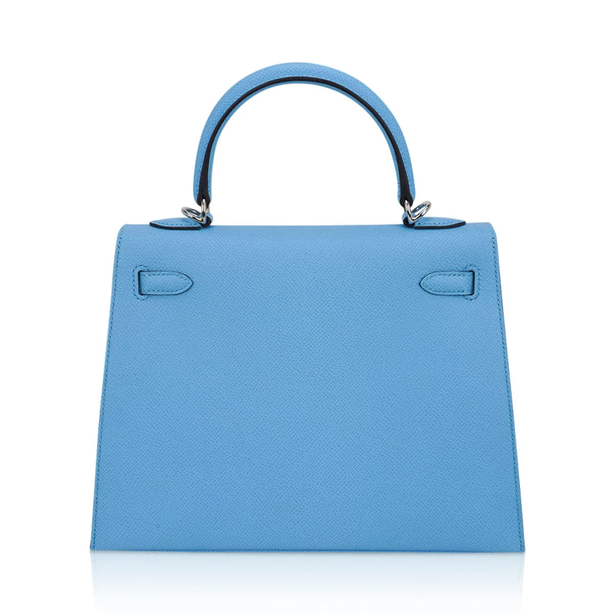 Kelly Sellier 25 Bag Blue Celeste Palladium Epsom Leather