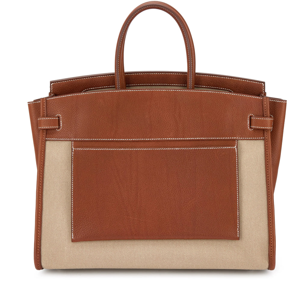 Birkin 35 L'Envers Edition Fauve Barenia Faubourg Palladium Hardware