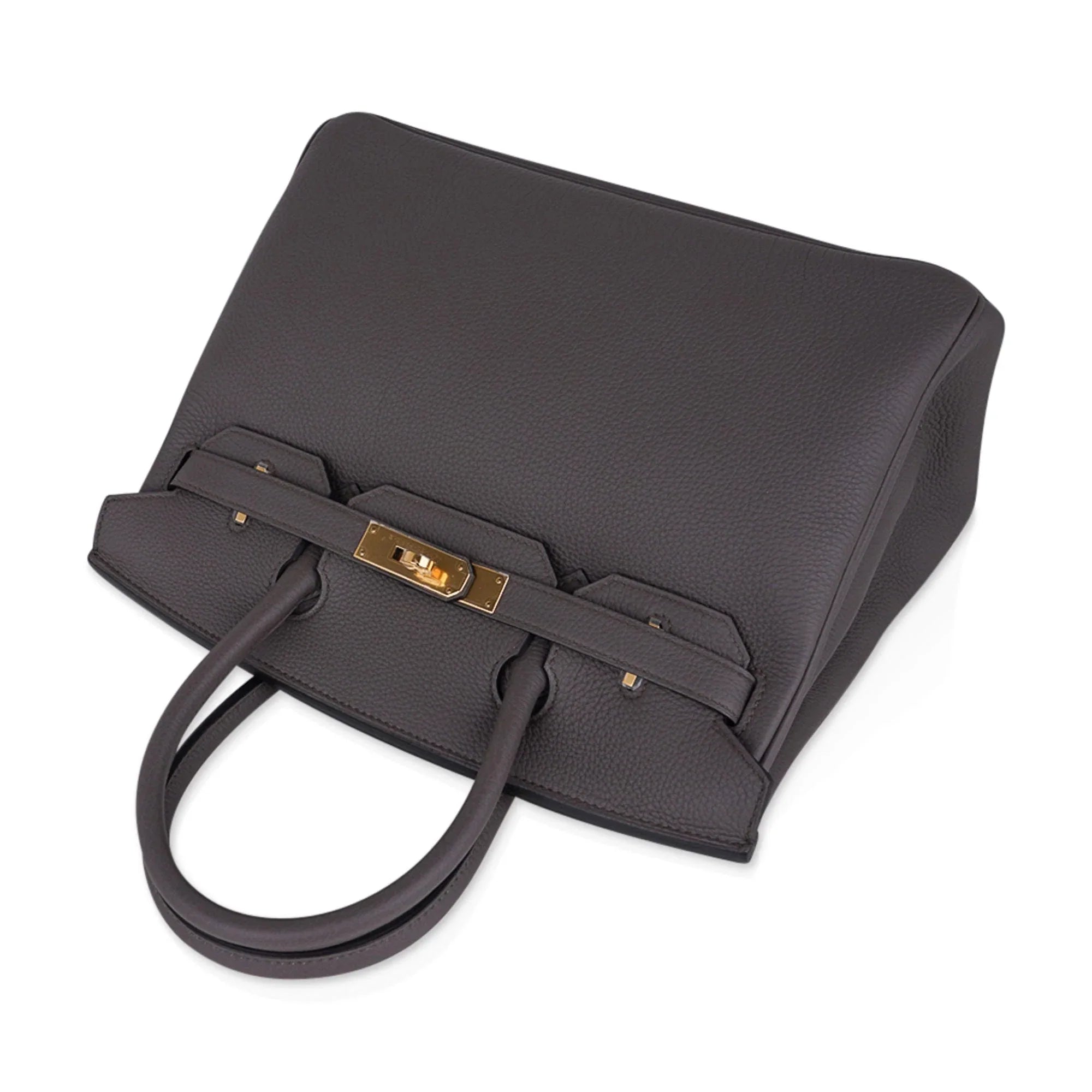 Birkin 30 Bag Etain Gray Coveted Gold Hardware Togo