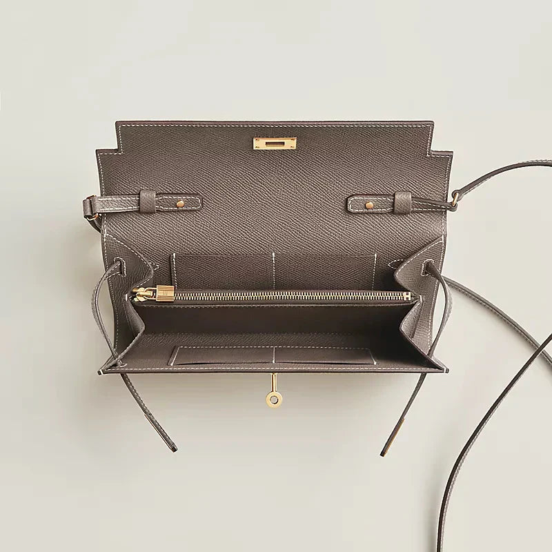 Kelly Classique To Go wallet Gold Harrdware