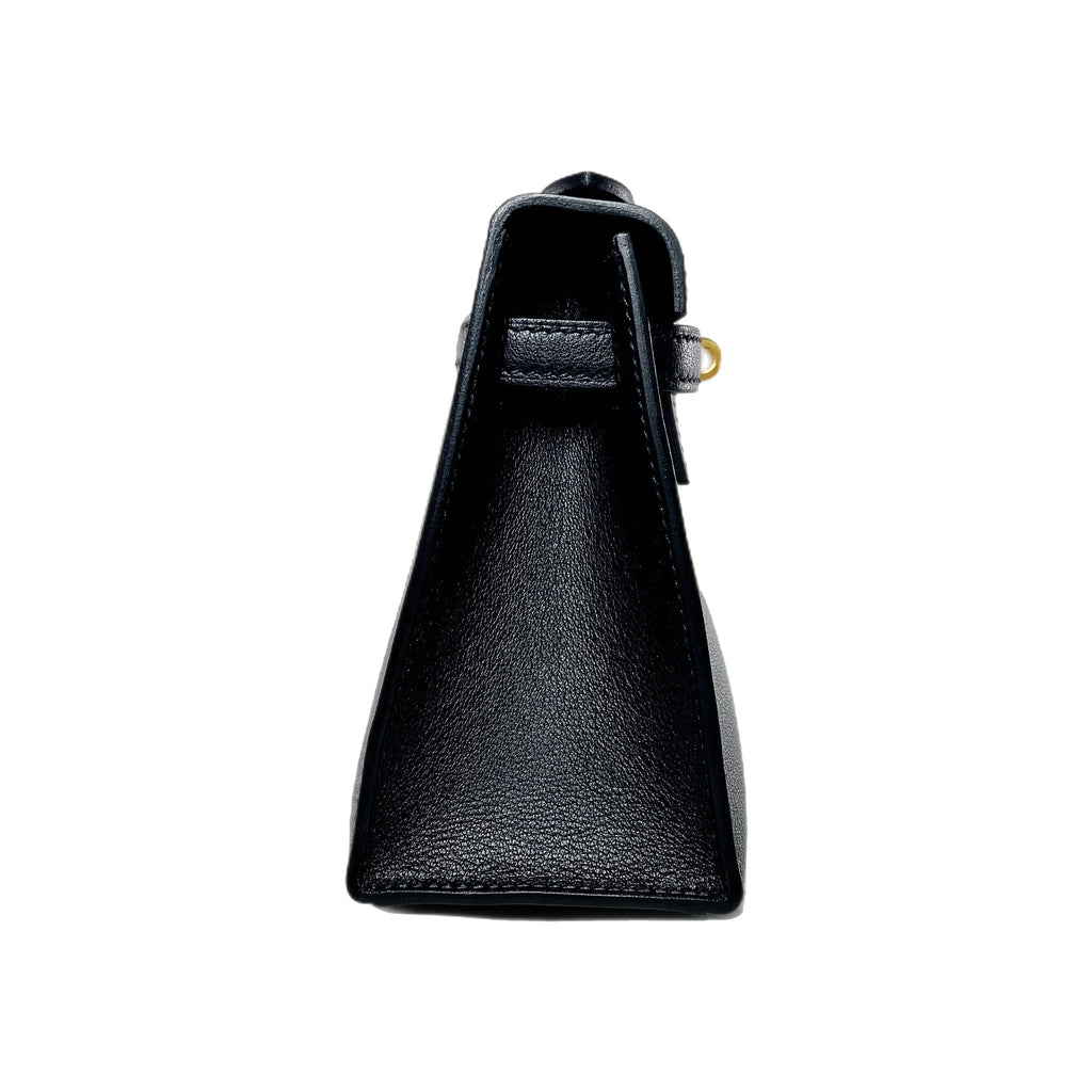 Kelly Pochette Noir Madame Gold Hardware