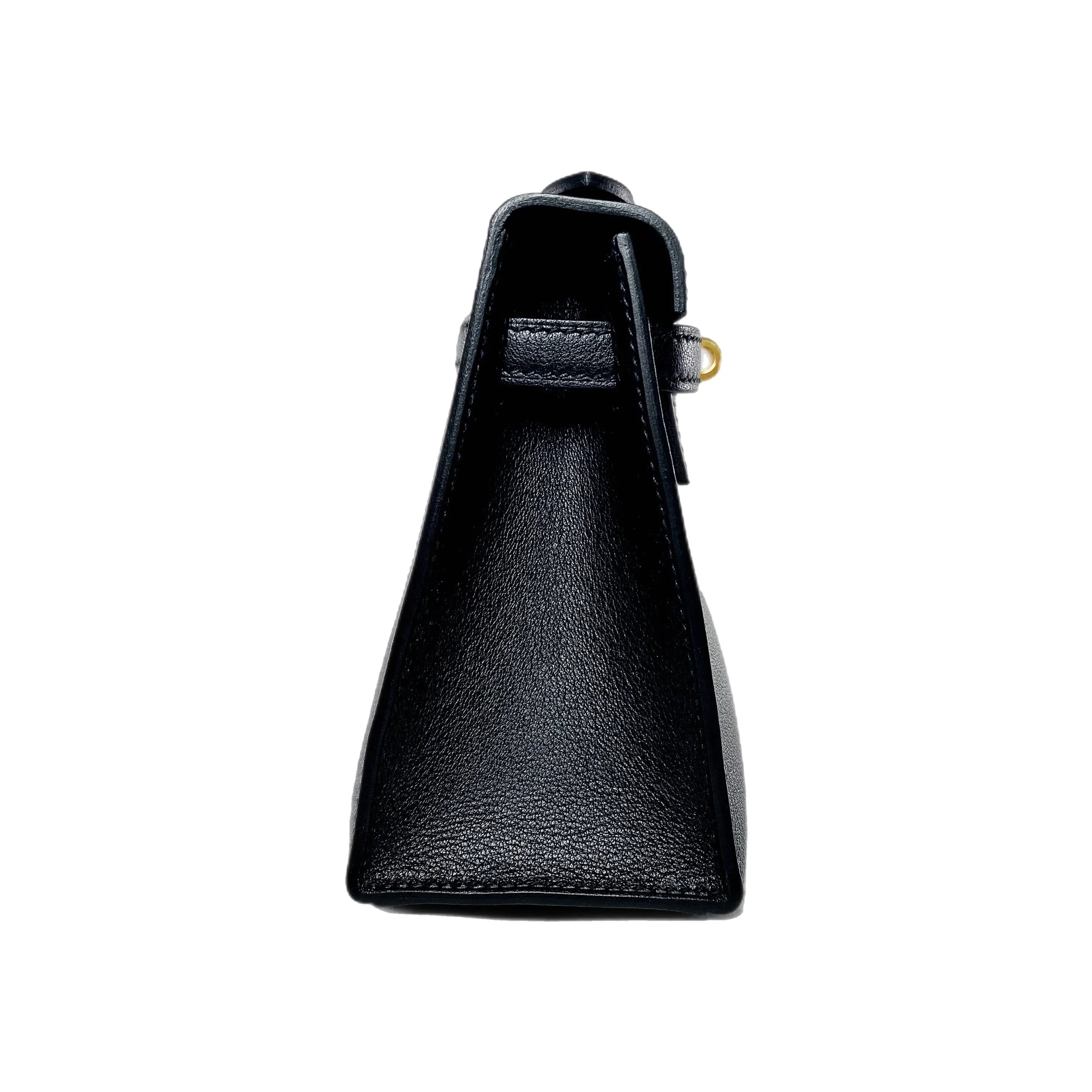 Kelly Pochette Noir Madame Gold Hardware