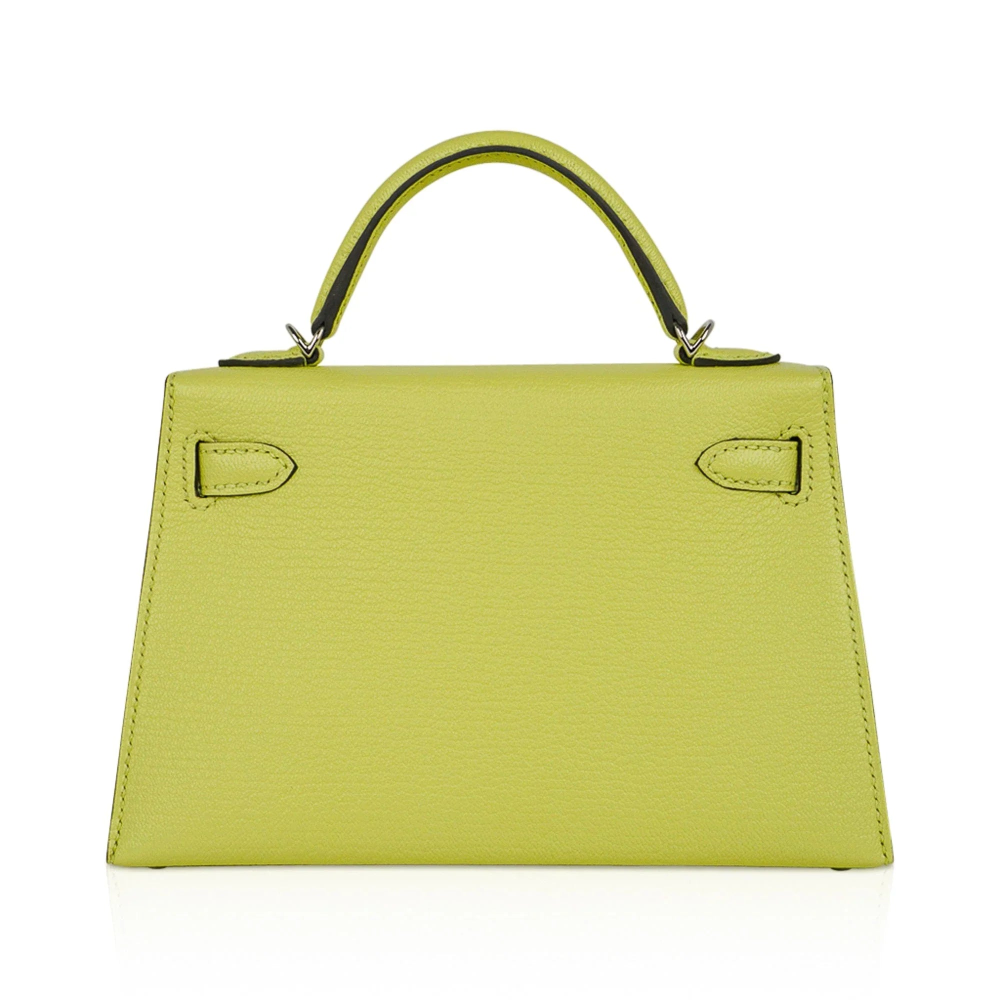 Mini Kelly 20 Bag Sellier Jaune Bourgeon Chevre Leather with Palladium Hardware