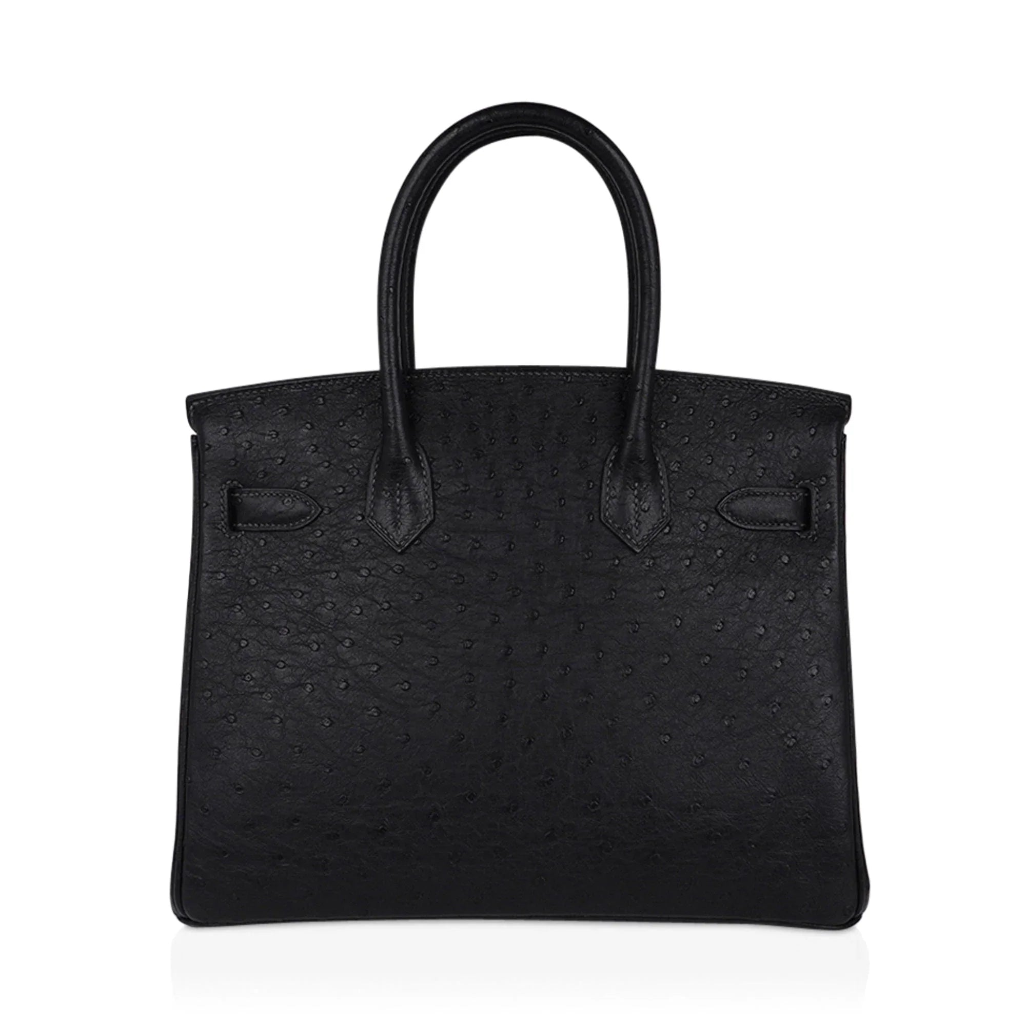 Birkin HSS 30 Bag Black (Noir ) Ostrich Palladium Hardware