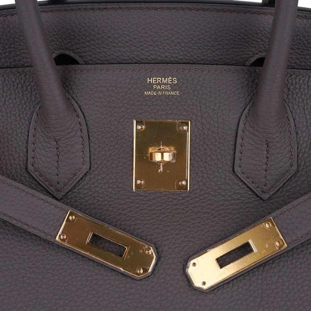 Birkin 30 Bag Etain Gray Coveted Gold Hardware Togo