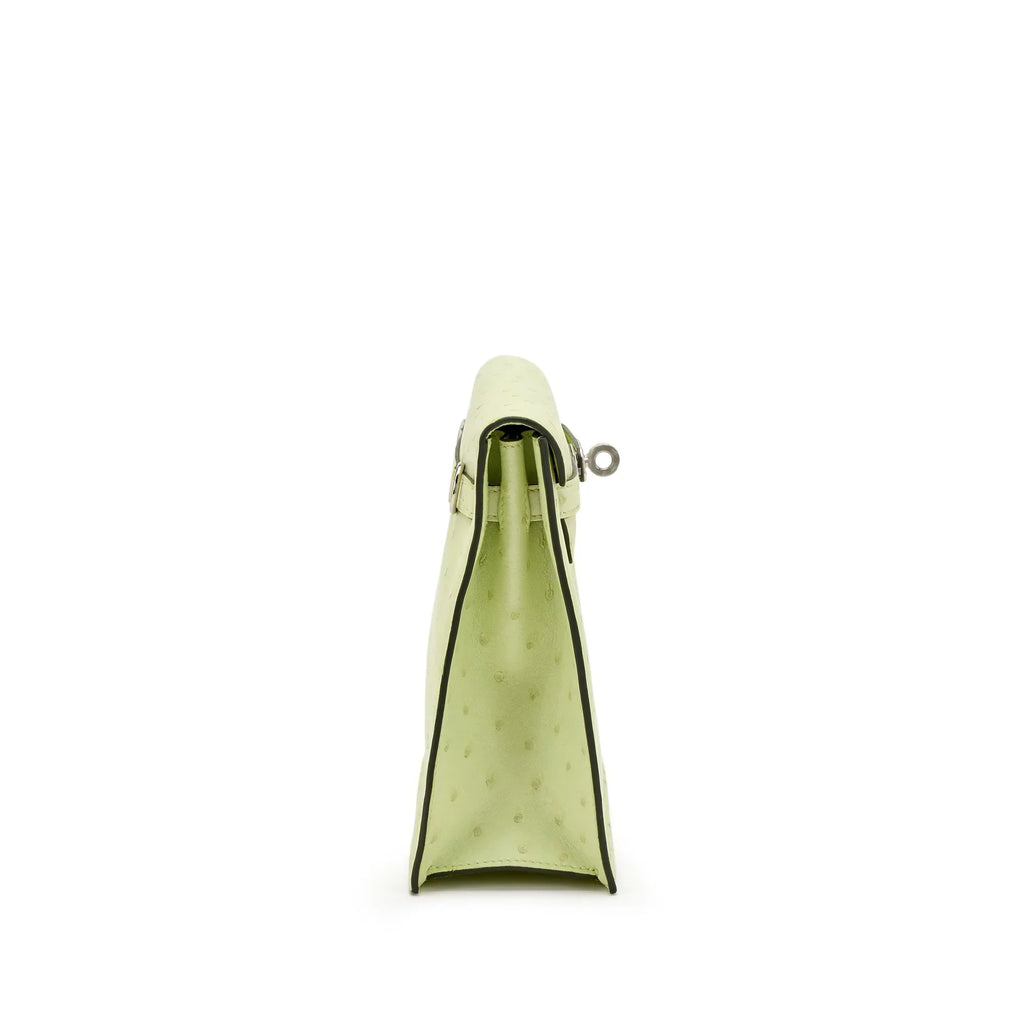 Jaune Bourgeon Ostrich Kelly Danse II Palladium Hardware