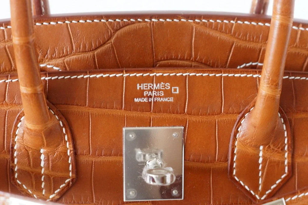 Birkin 30 Bag Fauve Barenia Matte Alligator Very Rare