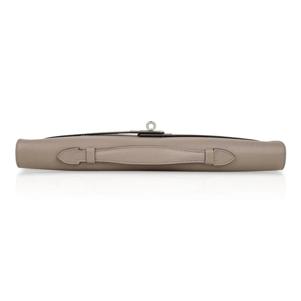 Kelly Cut Bag Gris Asphalte Gray Clutch Swift Palladium