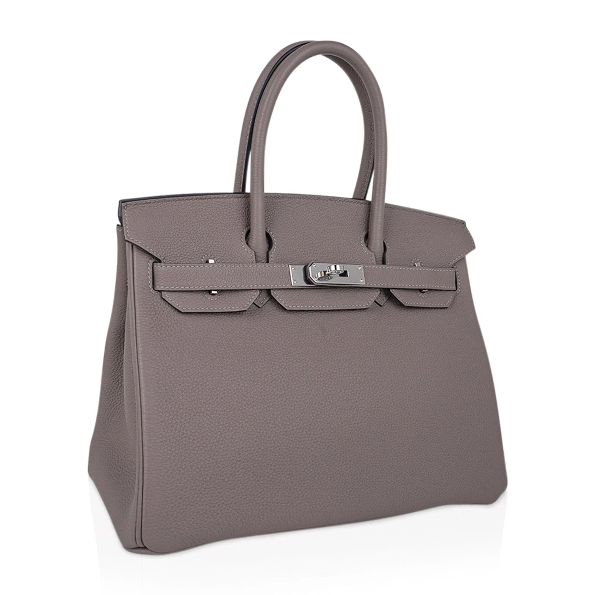 Birkin 30 Bag Gris Asphalte Togo Leather with Palladium Hardware