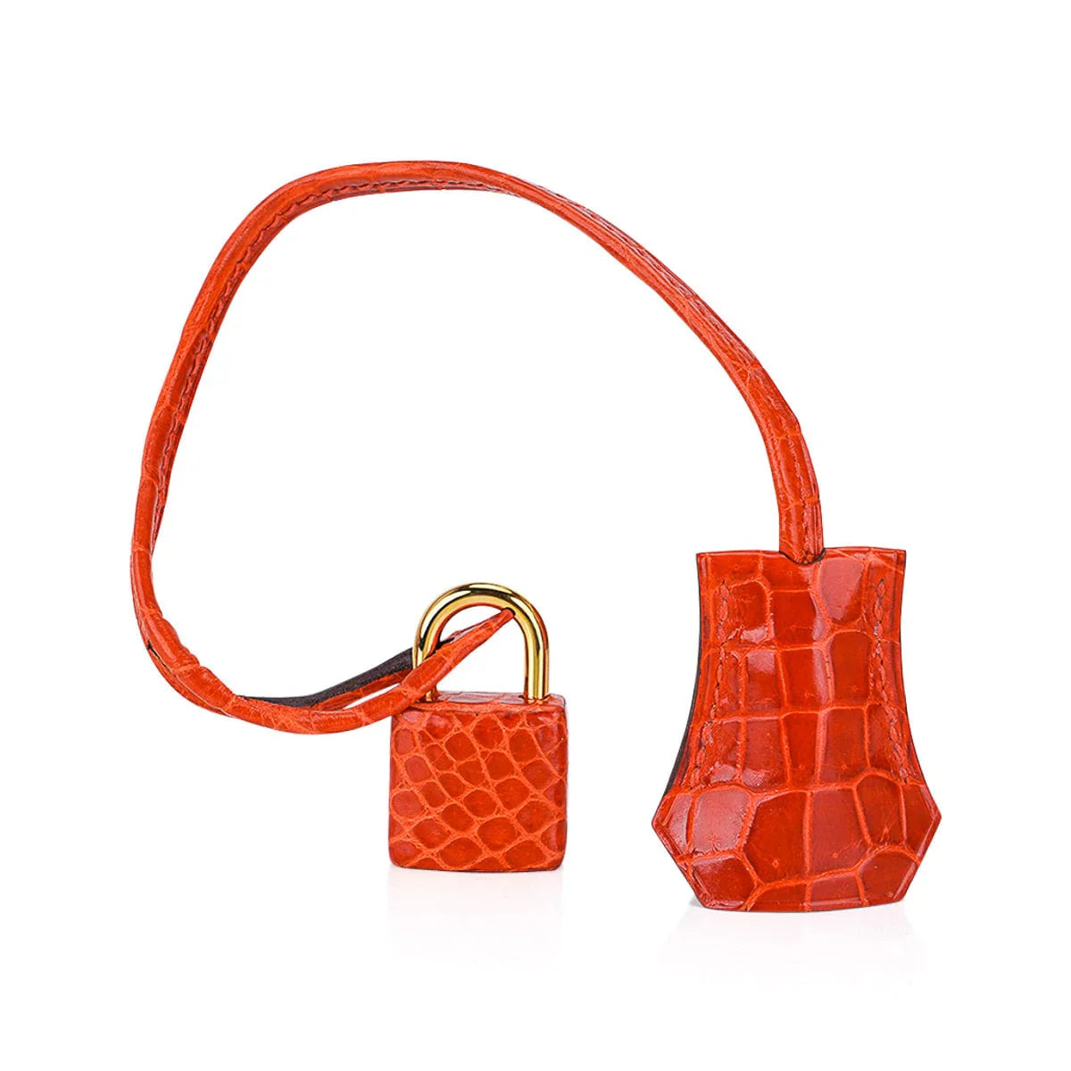 Birkin 30 Bag Orange Poppy Porosus Crocodile with Gold Hardware