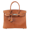 Birkin 30 Bag Fauve Barenia Matte Alligator Very Rare