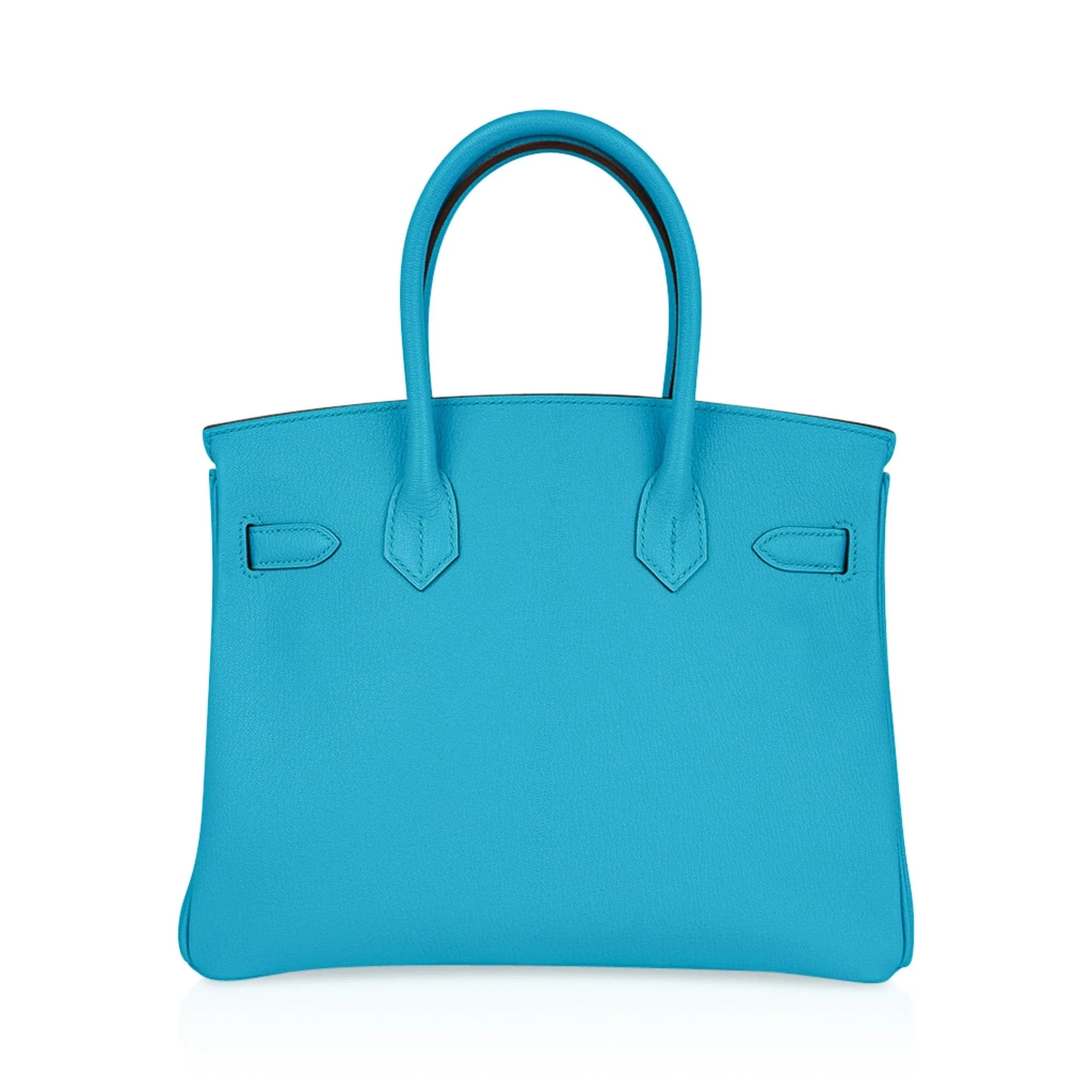 Birkin 30 Bleu Aztec Bag Chevre Leather with Gold Hardware