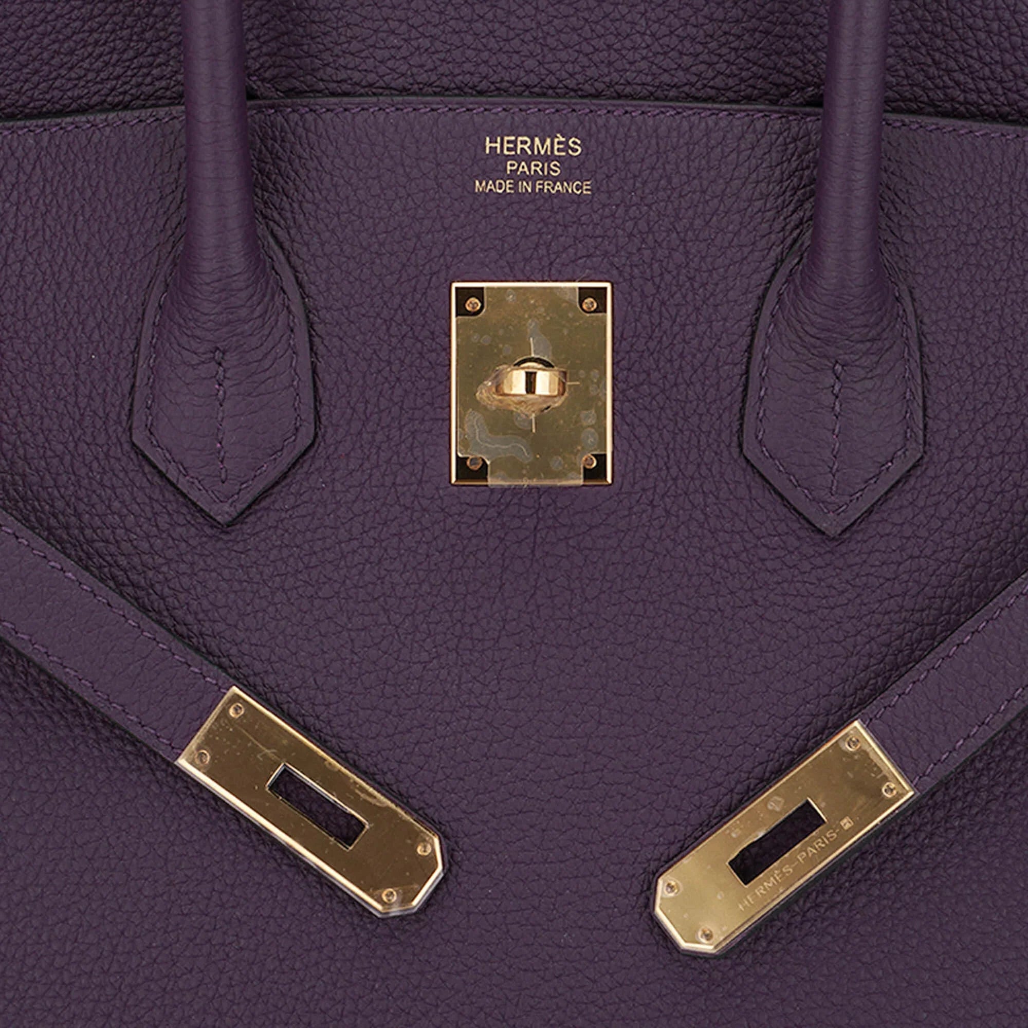 Birkin 35 Bag Raisin Togo Leather with Gold Hardware
