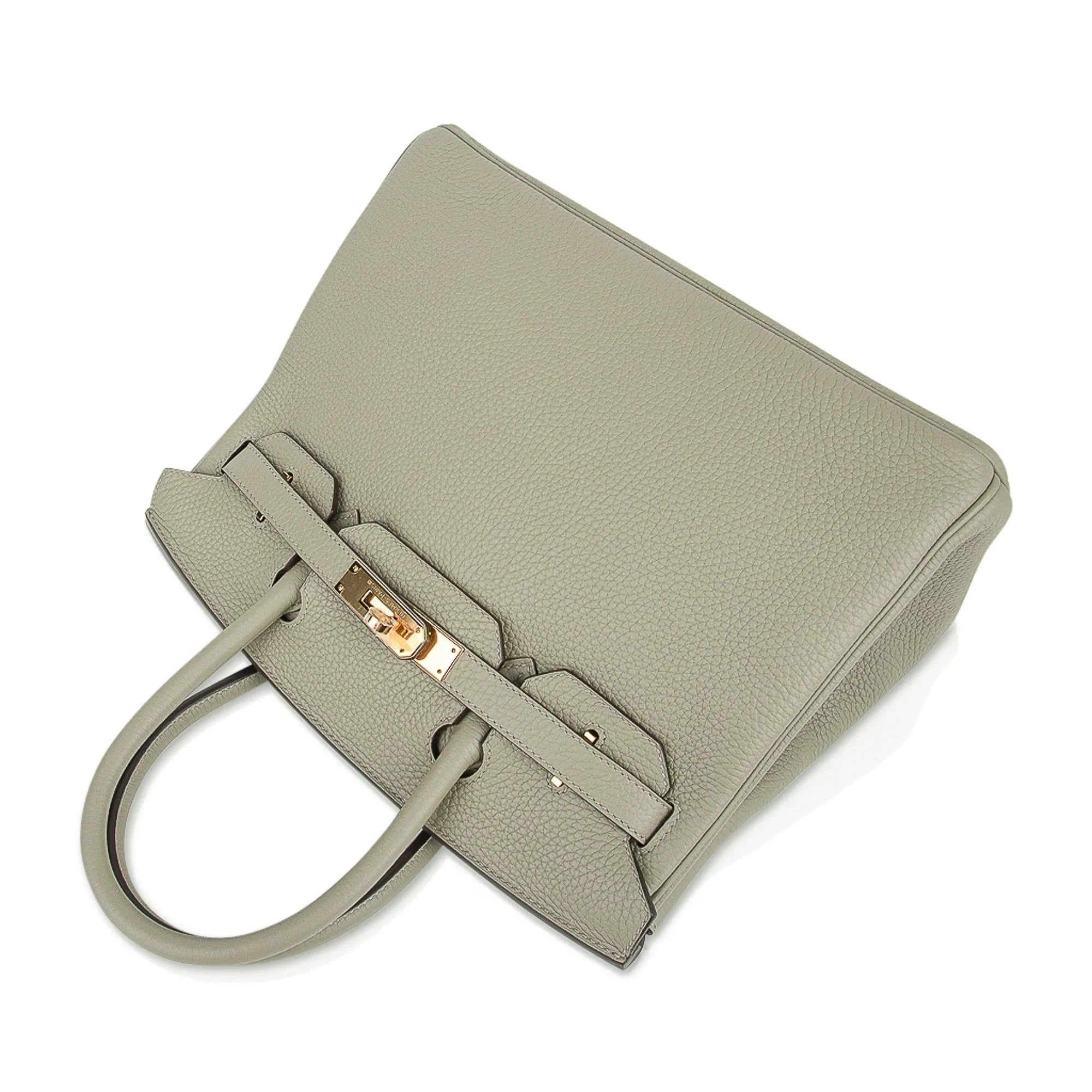 Birkin 30 Bag Sage (Sauge) Clemence Leather Gold Hardware