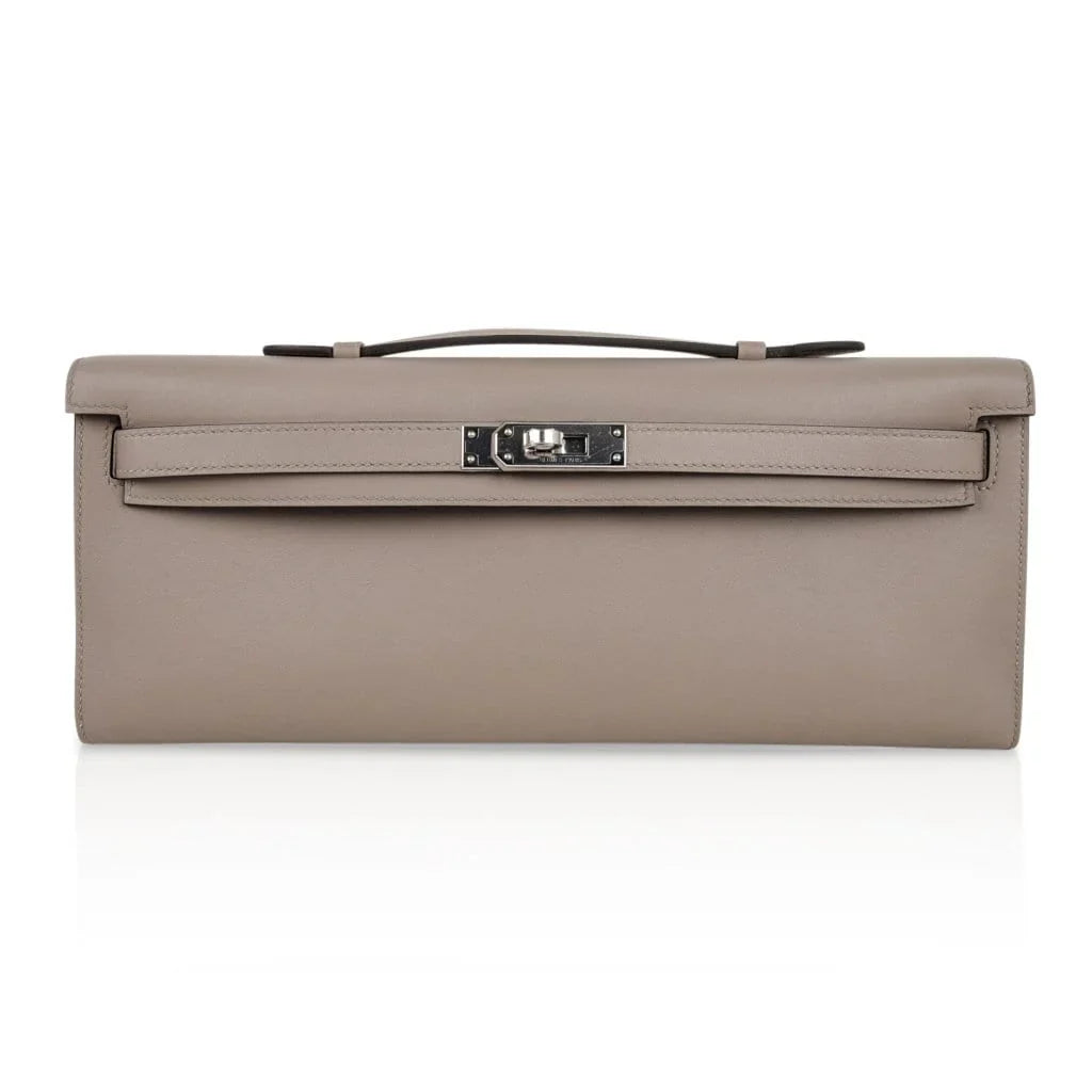 Kelly Cut Bag Gris Asphalte Gray Clutch Swift Palladium