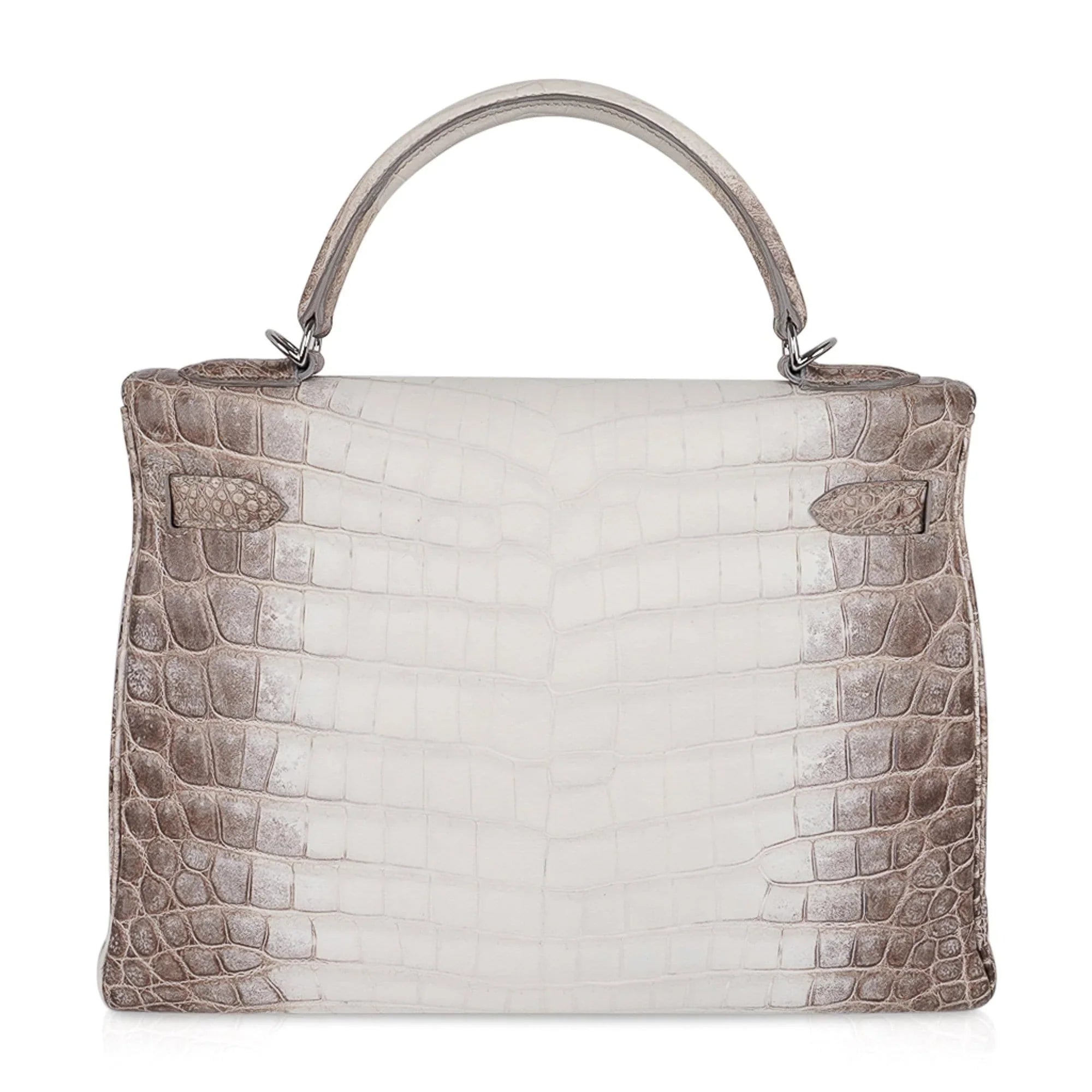 Limited Edition Kelly 32 Bag in Himalaya Crocodile with Palladium Hardware