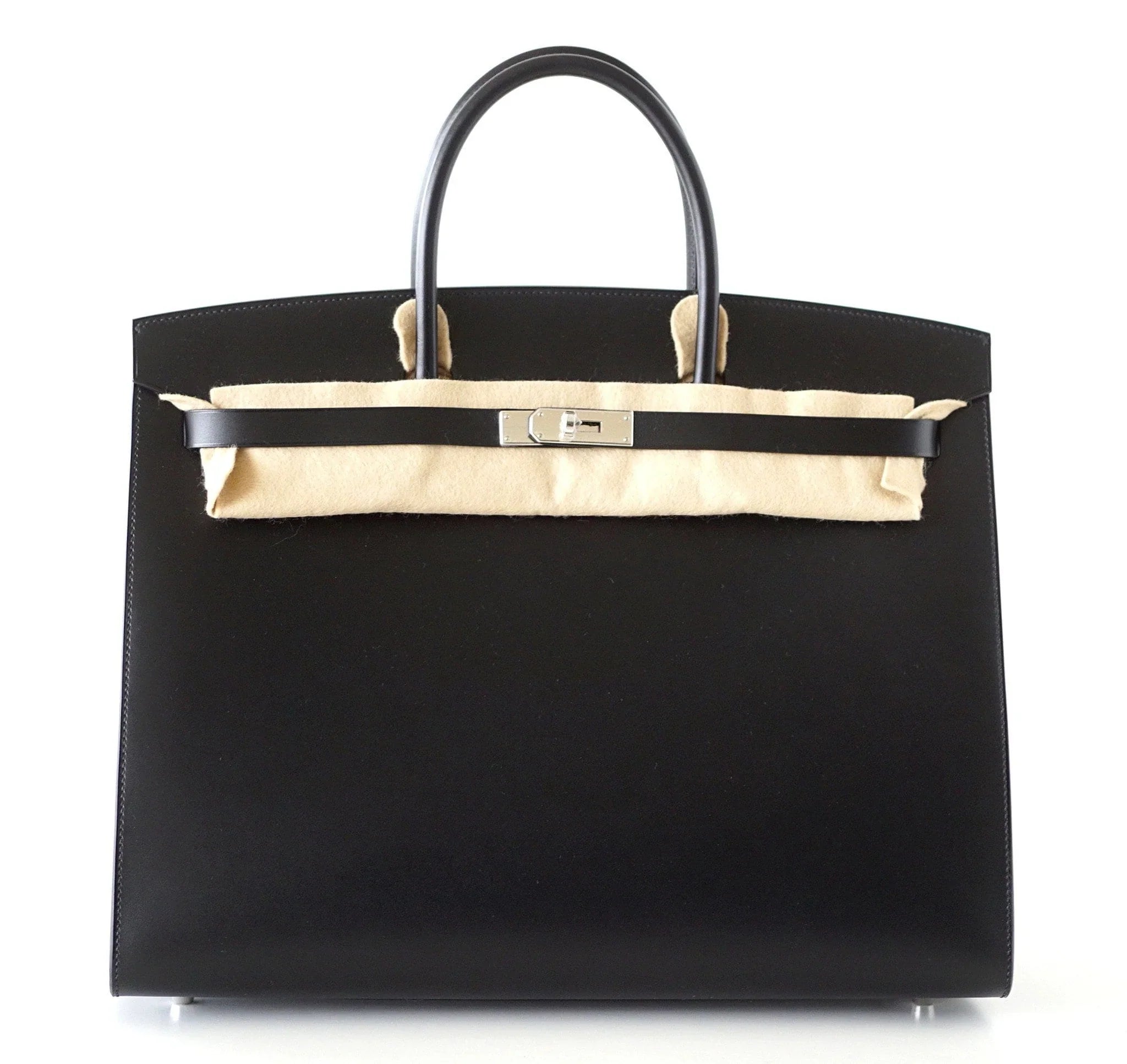 Birkin 40 Bag Sellier Black Vache Hunter/ Veau Evercalf Limited Edition