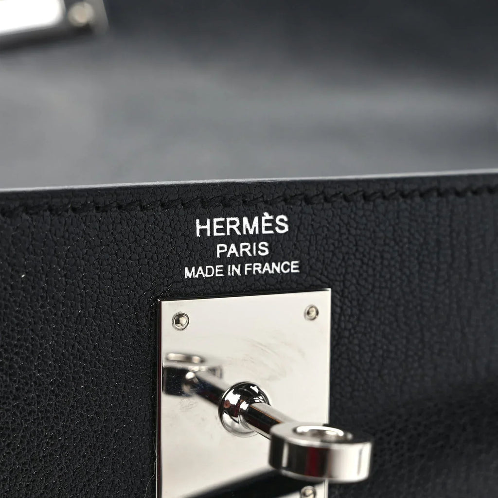 Kelly Elan Black Chevre Chamkila Palladium Hardware