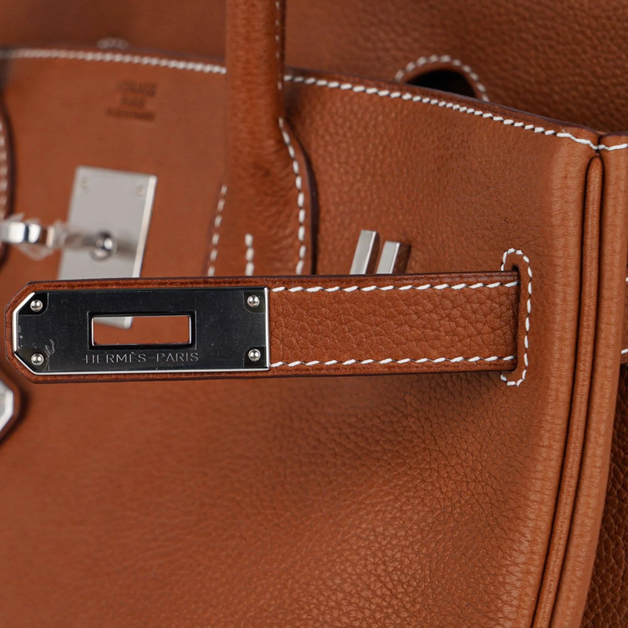Birkin 30 Bag Barenia Faubourg Palladium Hardware