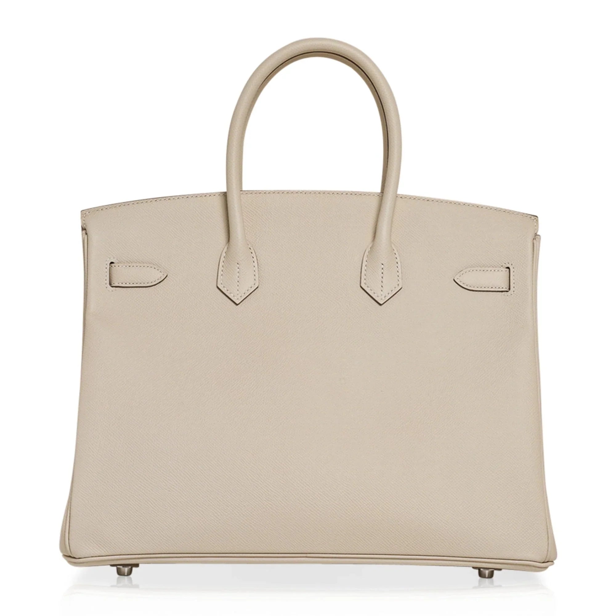 Birkin 35 Bag Craie Epsom Palladium Hardware