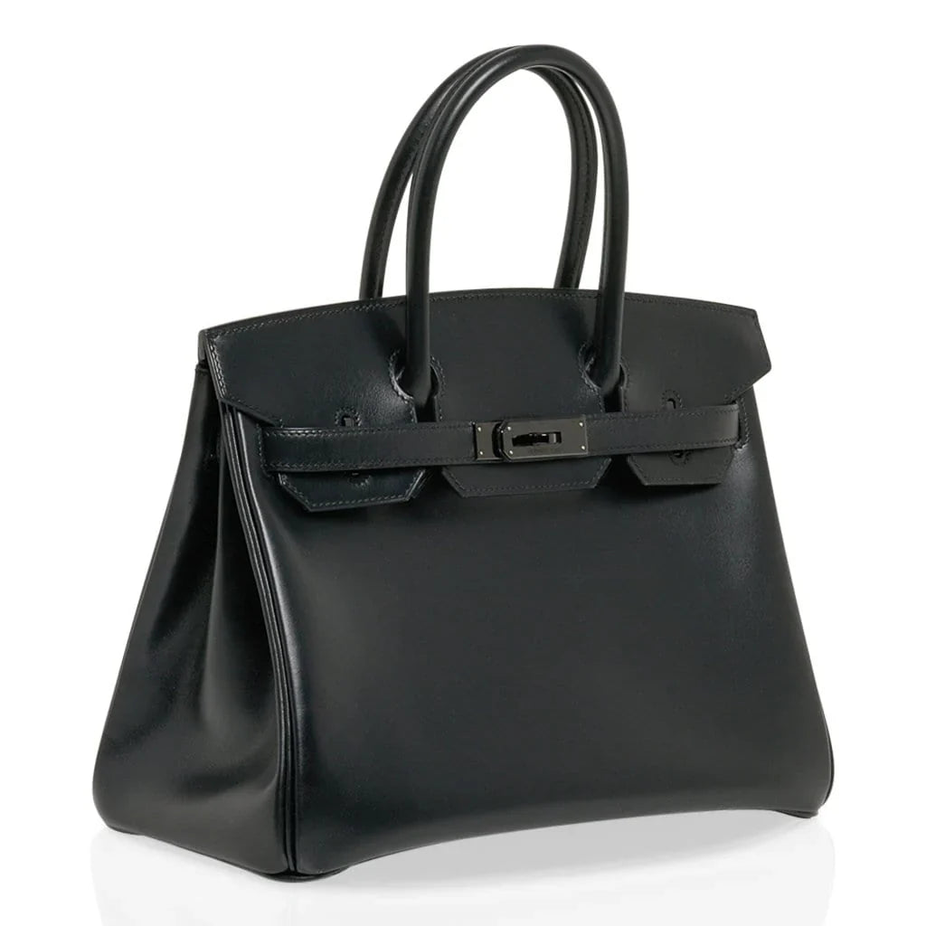 Birkin 30 Bag So Black Limited Edition Box Leather